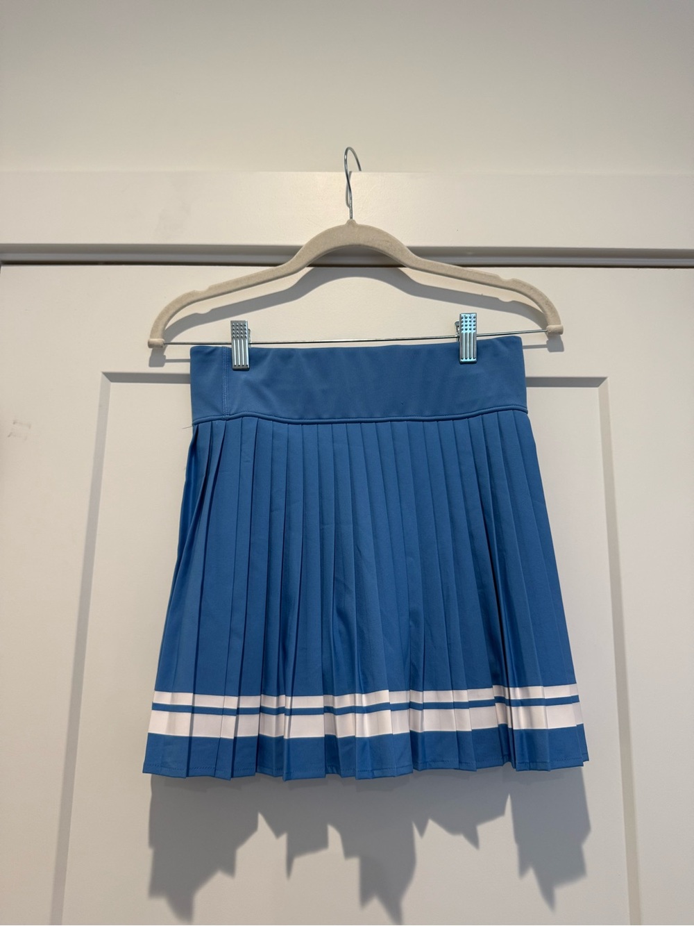 Sincerely Jules Blue Pleated Tennis Skort Skirt Size S Varsity Stripe NWT